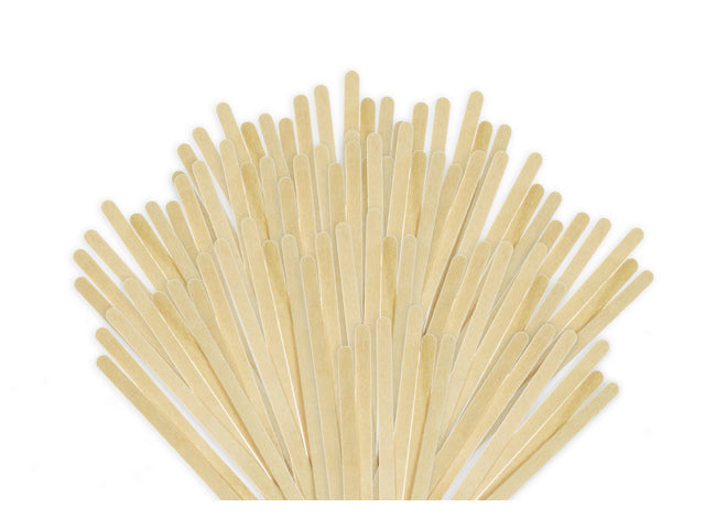 Roerstaaf hout Kangaro 1000 stuks, 110x5x1,5mm, biologisch afbreekbaar