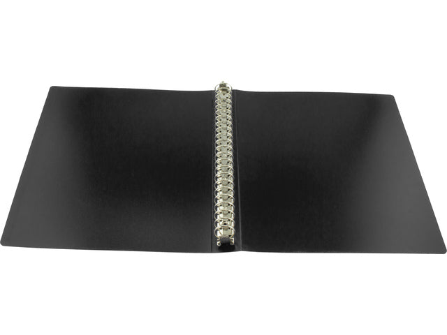 Ringband Kangaro A4 23-ringen 25mm O-mechaniek 1,2mm PP zwart
