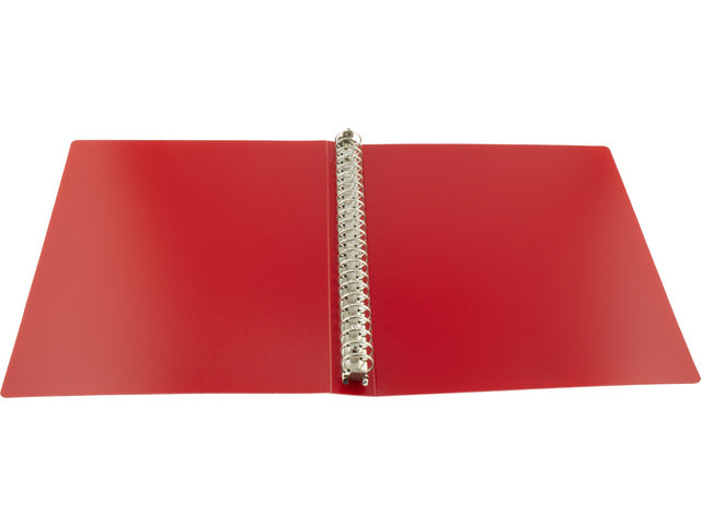 Ringband Kangaro A4 23-ringen 25mm O-mechaniek 1,2mm PP rood