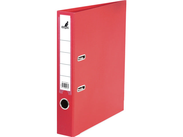 Ordner Kangaro A4 2 ringen PP/Papier 50mm rood