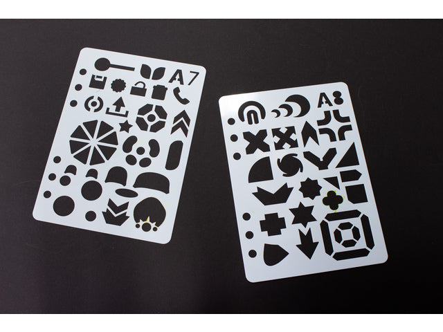 Sjablonen Kangaro 12 stuks 15x21cm assorti