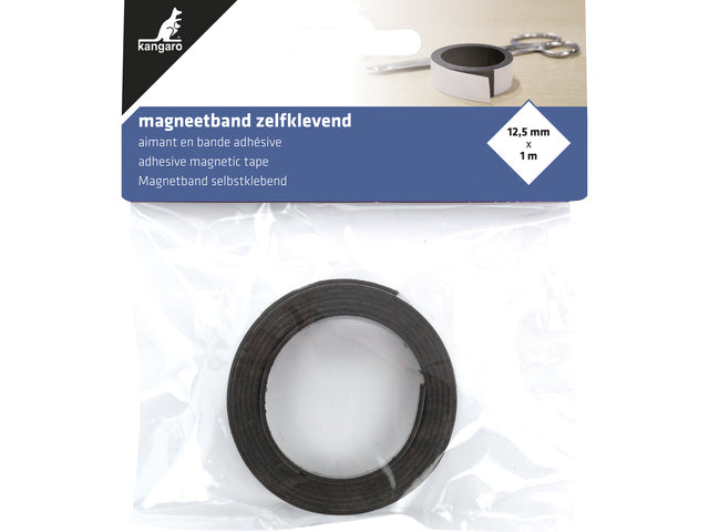 Magneetband Kangaro zelfklevend 12,5mm x 1 meter