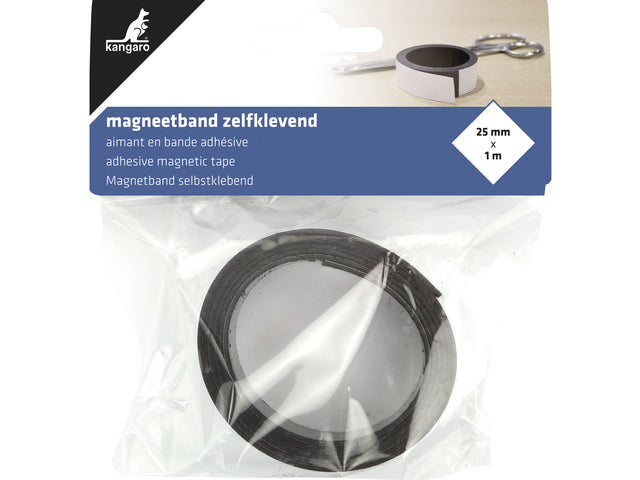 Magneetband Kangaro zelfklevend 25mm x 1 meter