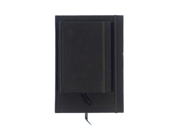 Alfabetboek Kangaro A5 A-Z linnen hard cover zwart, 208 pagina's, leeslint, elastiek