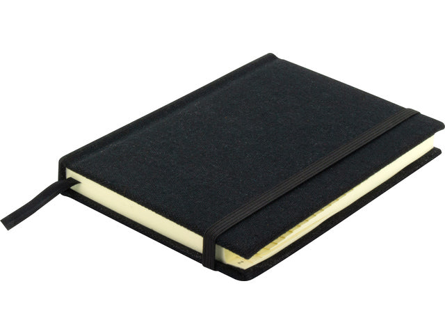 Alfabetboek Kangaro A6 A-Z linnen hard cover zwart, 208 pagina's, leeslint, elastiek