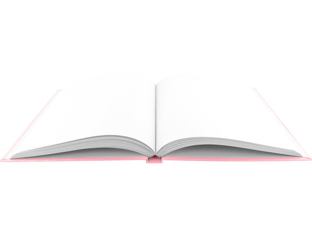 Dummyboek Kangaro A4 roze pastel harde kaft 80 blad blanco 100 gram