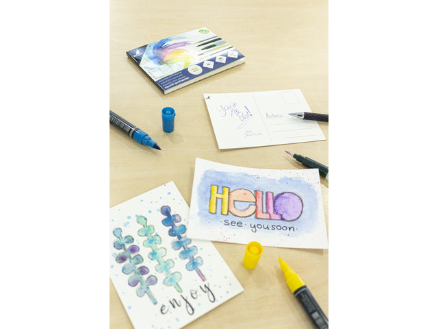 Postkaarten Kangaro blok 15 vel 300 grams aquarelpapier, A6, blanco ansichtkaarten