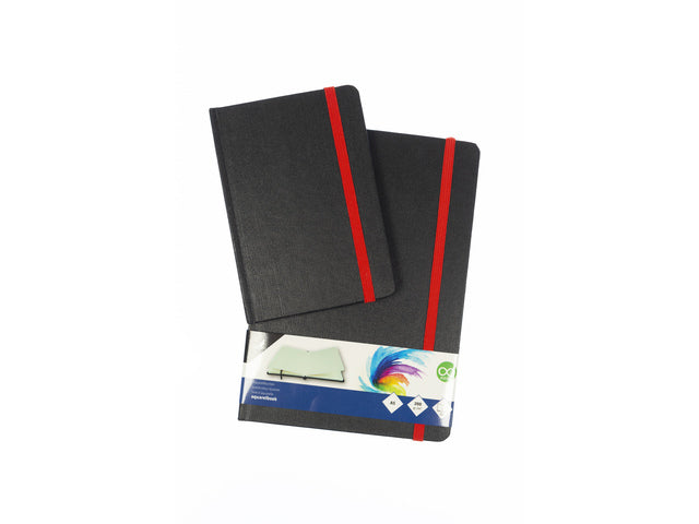 Aquarelboek Kangaro A5 luxe cover 30 vel 200 grams aquarel papier. Leeslint en elastiek.