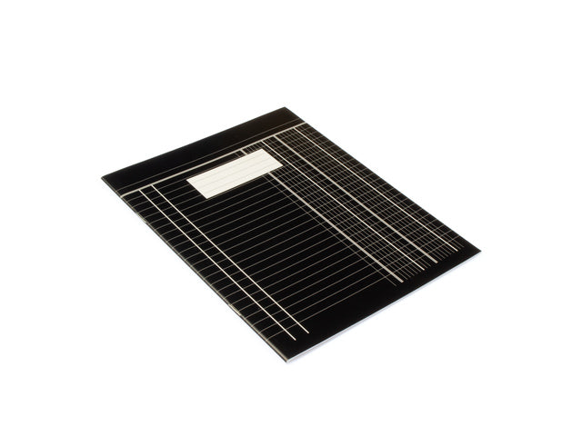 Boekhoudschrift Kangaro 40 bladzijden, 165x210mm zwart, 70 grams chloorvrij papier