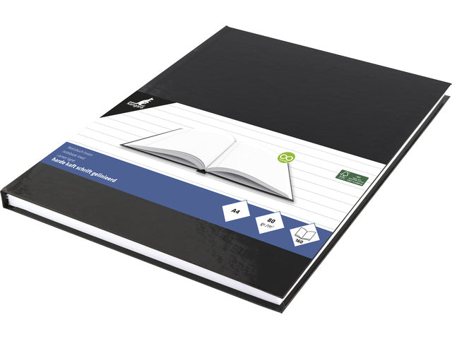 Schrift Kangaro A4 met harde zwarte kaft