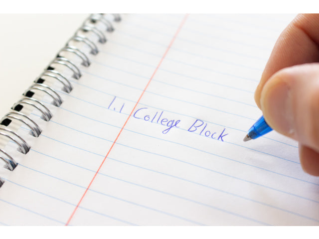 Collegeblok Kangaro A5 17-gaats 60 grams 80 blad gelinieerd krimp a 5 stuks