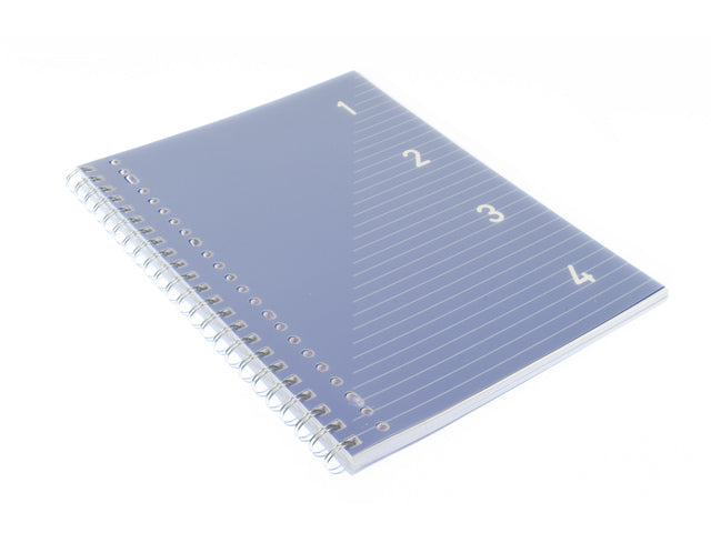 4 in 1 blok Kangaro A4 gelinieerd. Blauwe cover