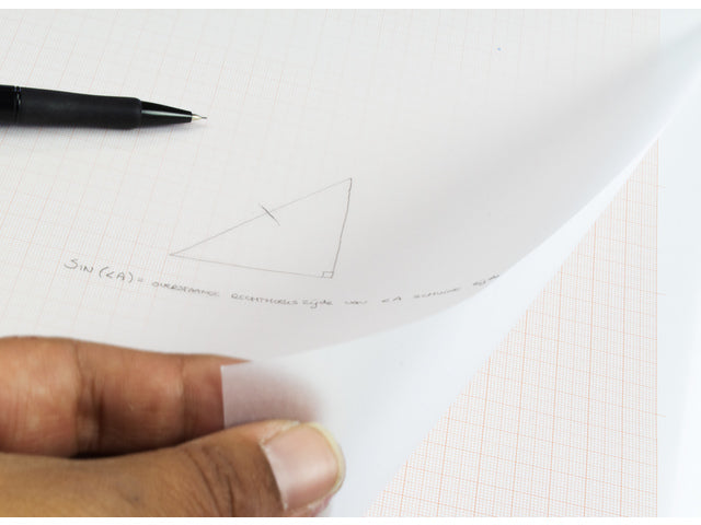 Transparant papier Kangaro A4 blok à 24 vel met 1 vel milimeterpapier