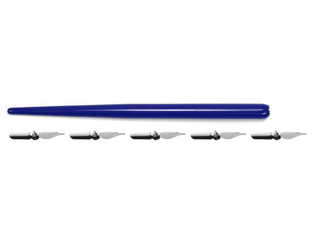 Kroontjespenhouder blauw Kangaro met 5 kroontjes