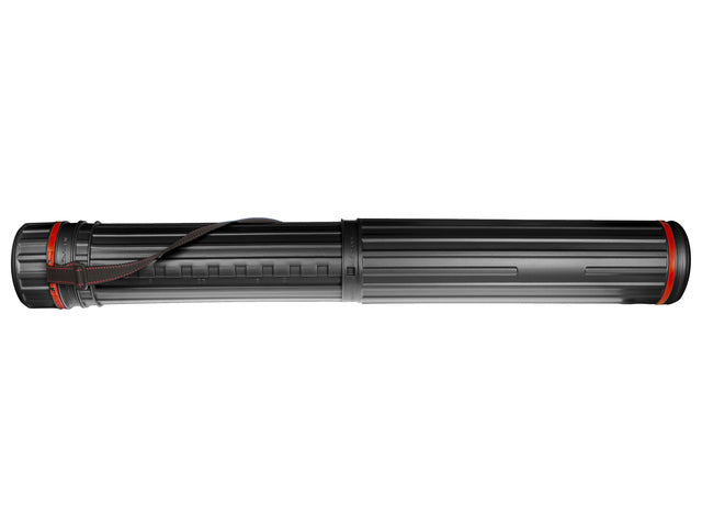 Tekenkoker Kangaro zwart PP 12,5 cm uitschuifbaar 77 - 132 cm