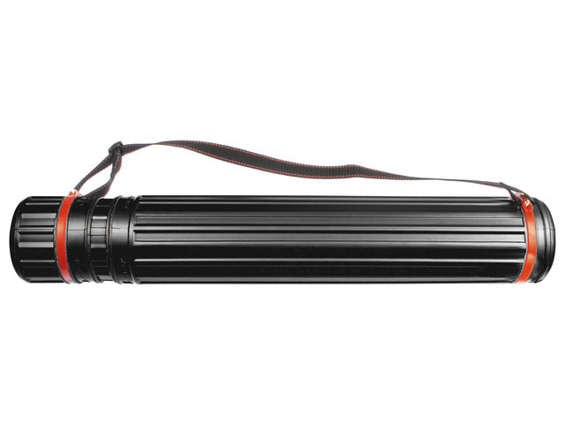 Tekenkoker Kangaro zwart PP 12,5 cm uitschuifbaar 77 - 132 cm