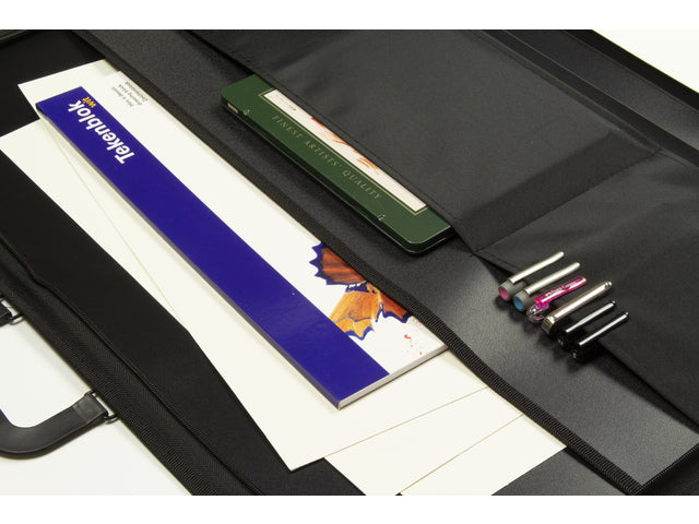 Tekenmap Kangaro A2 schwarz mit Handschrift