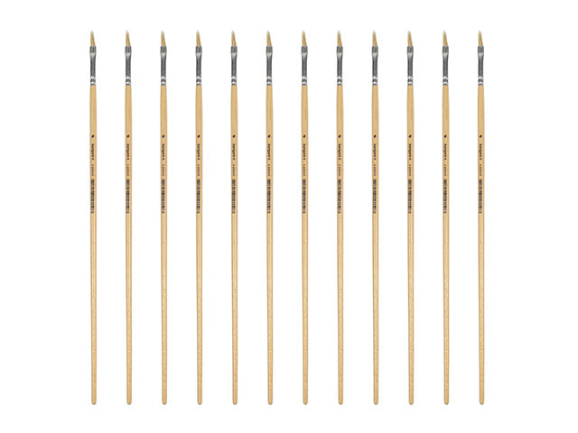 Lyonse penseel Kangaro #4 gelakt hout doos a 12 stuks