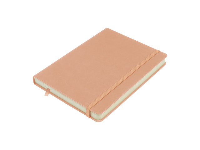 Schetsboek Kangaro A5 oud roze PU HC 80 blad 140gr roomwit met elastiek en lint