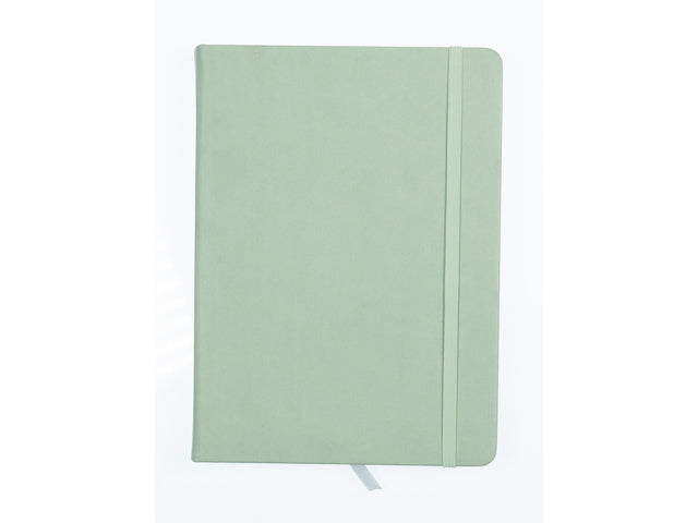 Schetsboek Kangaro A5 mint PU HC 80 blad 140gr roomwit met elastiek en lint