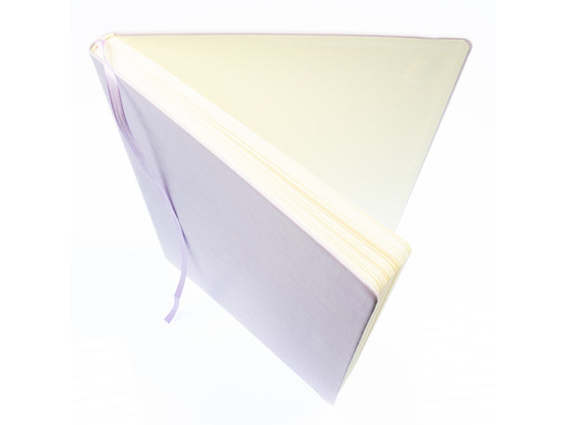 Schetsboek Kangaro A4 violet PU HC 80 blad 140gr roomwit met elastiek en lint