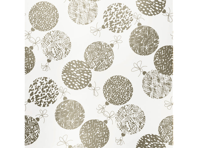 Toonbankrol Kerstpapier wit 80 gram 30 cm breed 100 meter