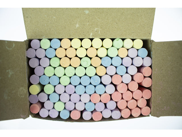 Bordkrijt Kangaro ass.kleuren 100 stuks