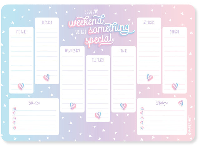 Weekplanner Purple Passion