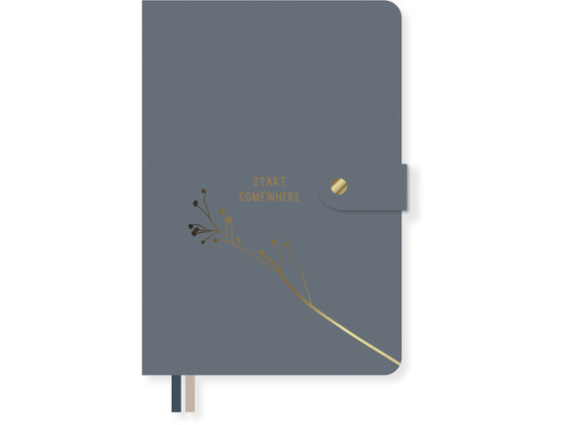 Notitieboek Soft Scenes A5 SC lijn PU krimp a 2 stuks assorti. 80 gram FSC 160 pagina's