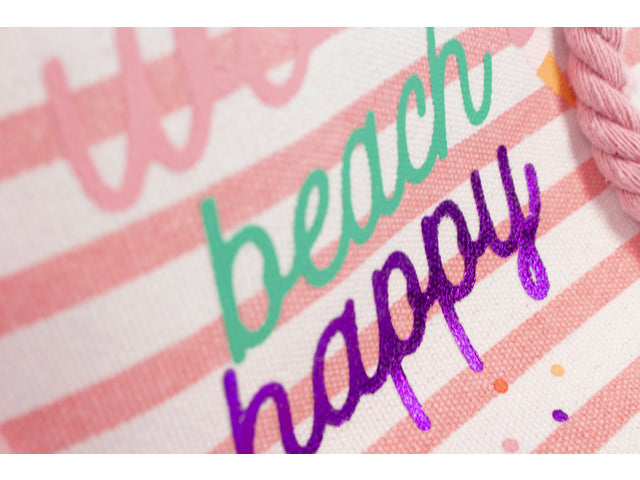 Strandtas Beach Happy 30x25x12 cm