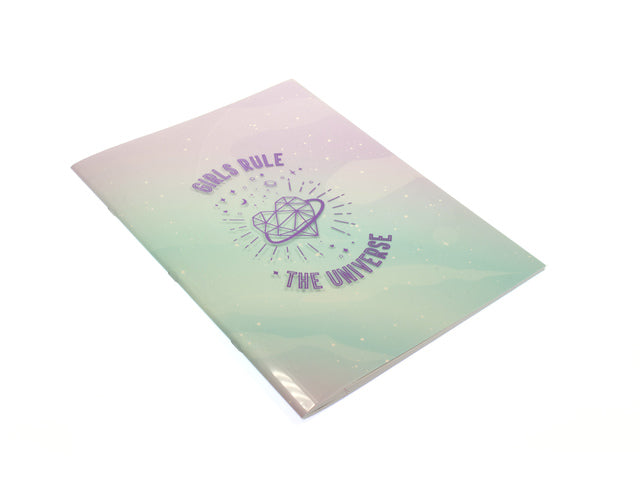 Schrift Galaxy Girl A4 lijn pak a 4 stuks assorti