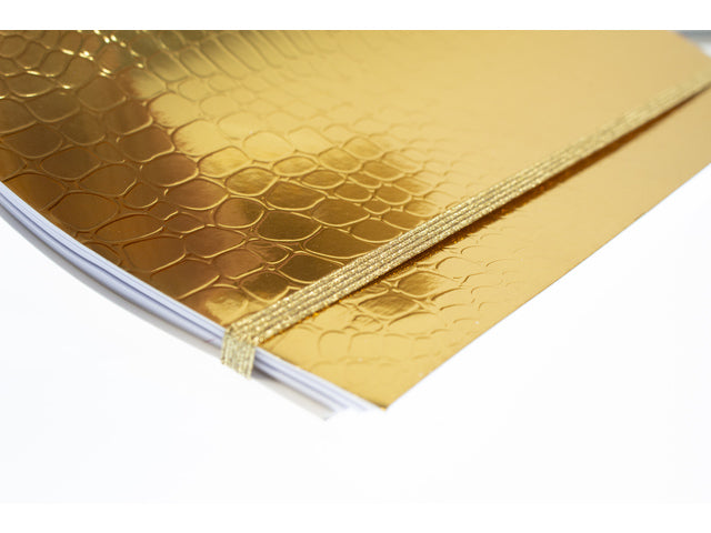 Spiraalboek Pure Croco A4 lijn pak a 5 stuks assorti
