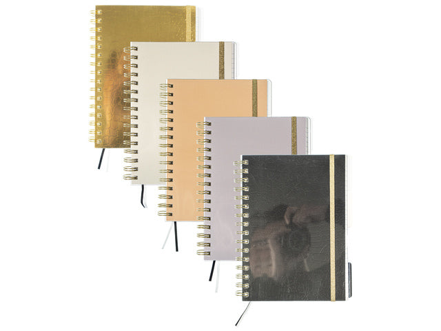 4 in 1 blok Pure Croco A5 lijn pak a 3 stuks assorti