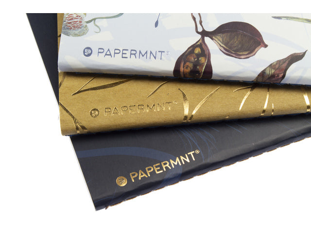 Schrift A5 Natural Beauty set van 3. 80 pagina's 80 grams papier.