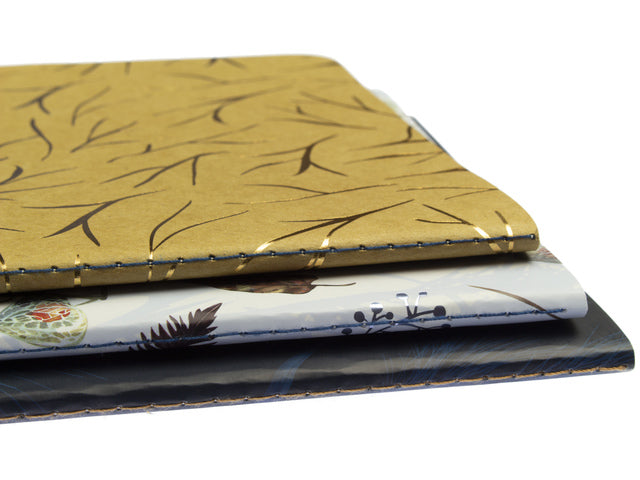 Schrift A5 Natural Beauty set van 3. 80 pagina's 80 grams papier.