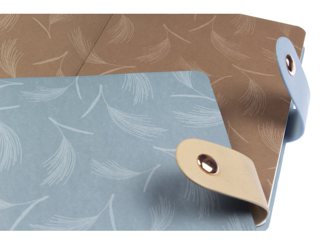 Notitieboek A6 Natural Beauty krimp van 2 stuks. Gelinieerd, 160 pagina's 80 grams papier. PU slag.