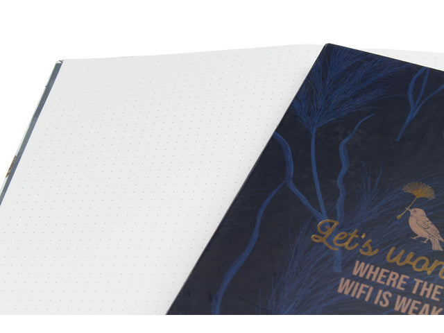 Notitieboek Large Naturel krimp van 2 stuks. Punt-uitgelijnd, 320 pagina's 80 grams papier