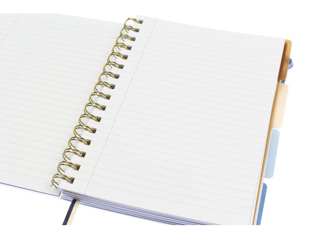 4-in-1 notitieboek A5 Natural krimp van 2 stuks. Gelinieerd, 300 pagina's 80 grams papier