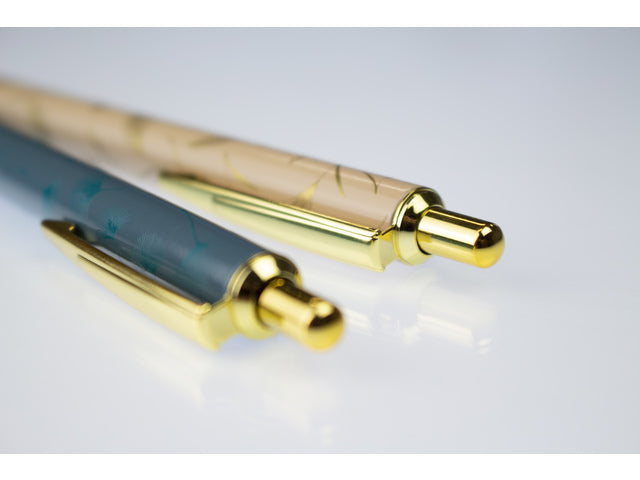 Pen Natural Beauty met print. Krimp 2 stuks in doosje.