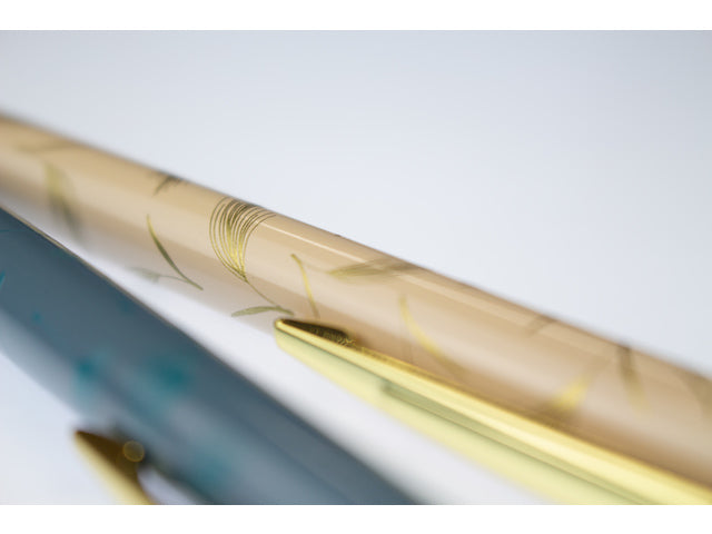Pen Natural Beauty met print. Krimp 2 stuks in doosje.