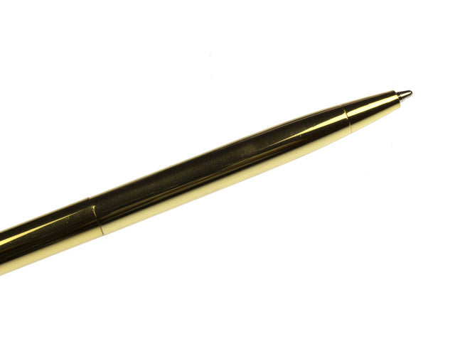 Pen Natural Beauty met blaadje. in transparant doosje