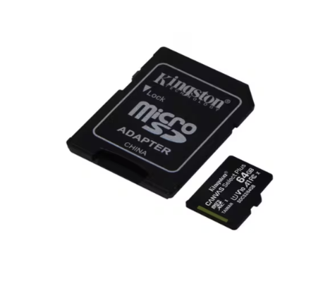 Micro SD-kaart Kingston Canvas Select Plus 64GB inclusief SD-adapter