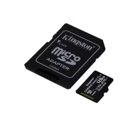 Micro SD-kaart Kingston Canvas Select Plus 128GB inclusief SD-adapter