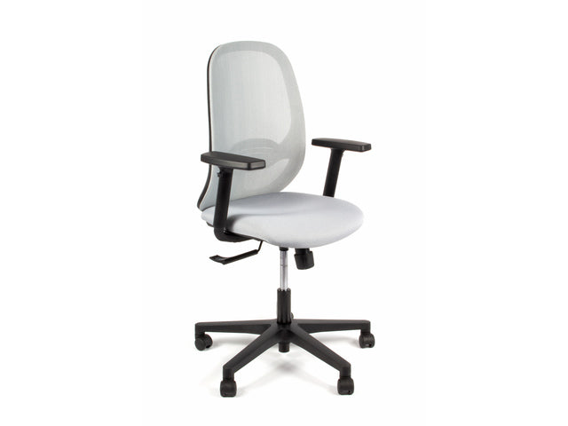 Bureaustoel Linea Grace 01 grijs/grijs met 1D armleuning