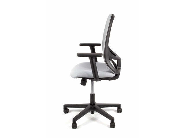 Bureaustoel Linea Grace 01 grijs/grijs met 1D armleuning