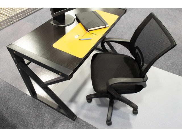 Bureaustoel Linea Felluca zwart/zwart met armleuning