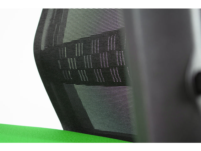 Bureaustoel Linea Tekna 01 zwart/groen met 2D armleuning