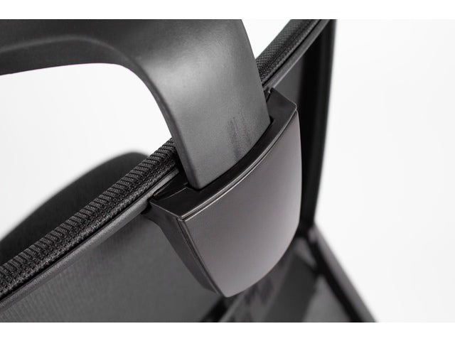Bureaustoel Linea Tekna 01/PT zwart/zwart met 3D armleuning en hoofdsteun
