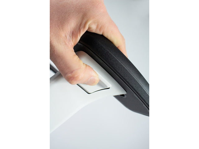 Bureaustoel Linea Tekna Wit 01/PT zwart/antraciet met 3D armleuning
