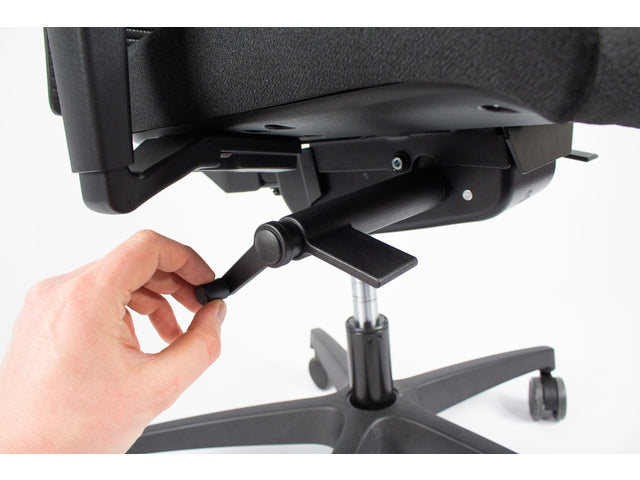 Bureaustoel Linea Omnia 02 zwart/zwart met 3D armleuning
